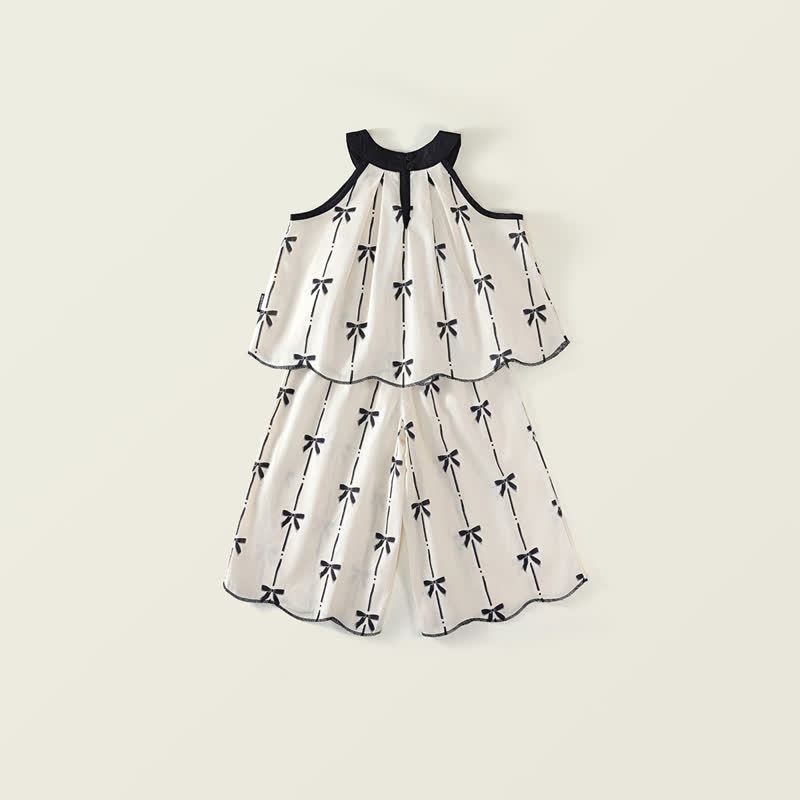 Toddler Kid Girl Bow Stripe 2-piece Set - image 3