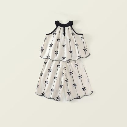 Toddler Kid Girl Bow Stripe 2-piece Set - image 3