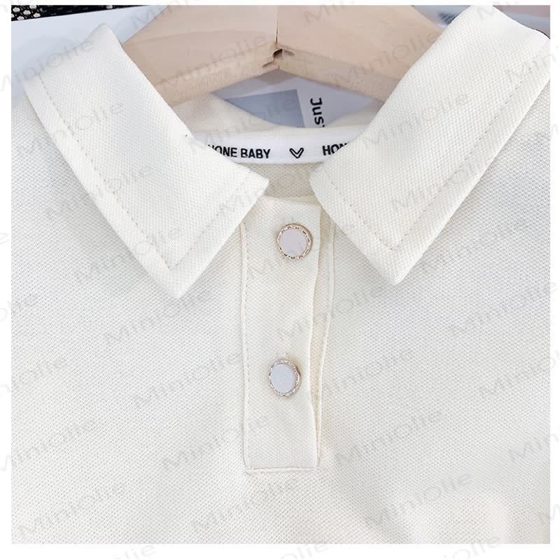 Toddler Kid Girl Flower Polo Collar Dress - image 4