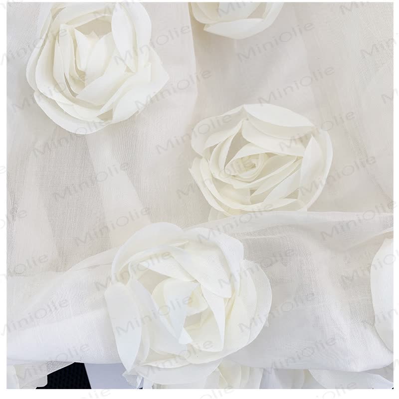 Toddler Kid Girl Flower Polo Collar Dress - image 6