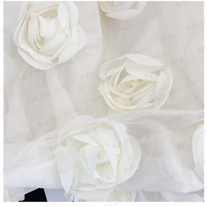 Toddler Kid Girl Flower Polo Collar Dress - image 6