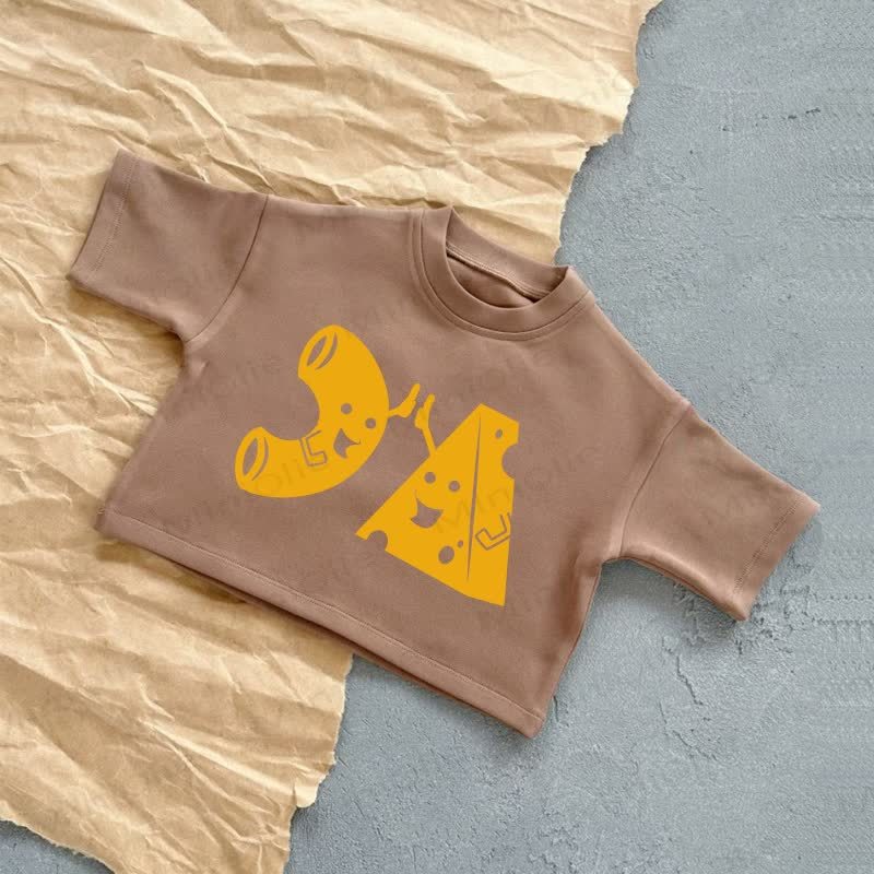 Baby Mac And Cheese Summer Casual T-Shirt - Brown - 2-3T - image 3