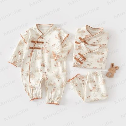 Baby Bunny Mushroom Kimono Romper - image 3