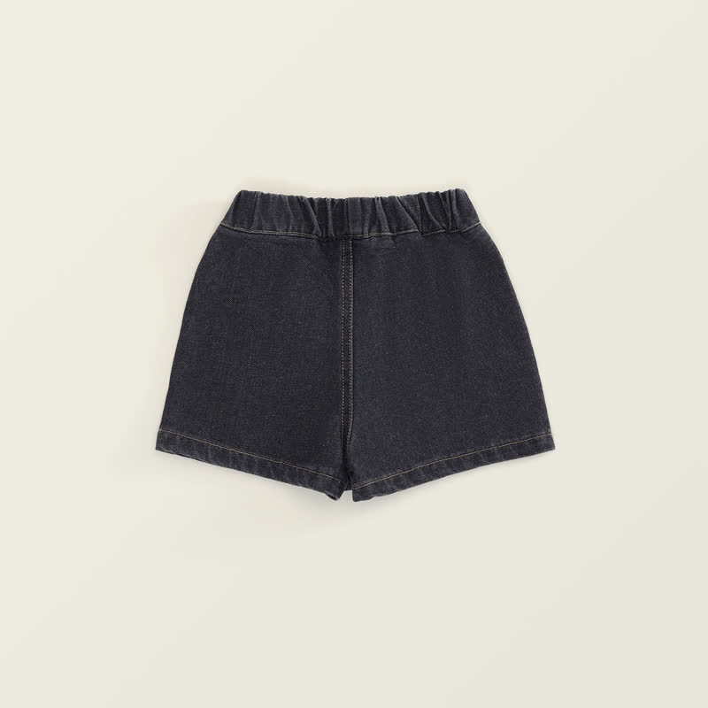 Toddler Kid Girl Denim Solid Color Shorts - image 7