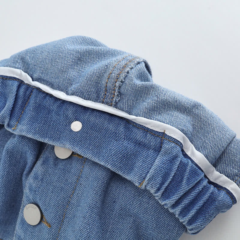 Toddler Kid Girl Denim Solid Color Shorts - image 11