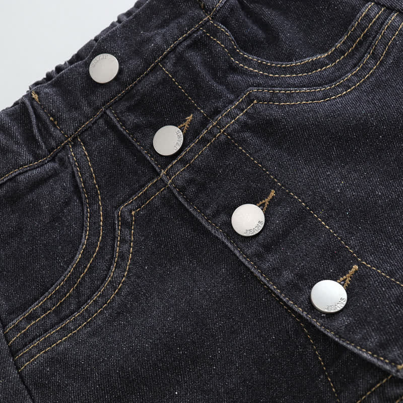 Toddler Kid Girl Denim Solid Color Shorts - image 13