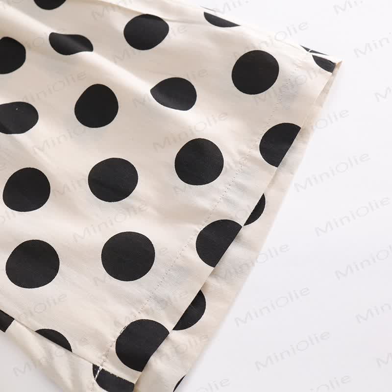 Toddler Kid Girl Beige Dot 2-piece Set - image 11