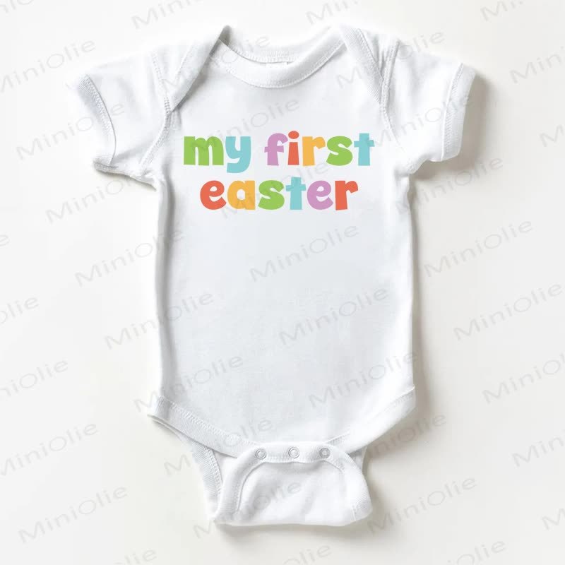 MY FIRST EASTER Baby White Bodysuit - White - 18-24M - image 1