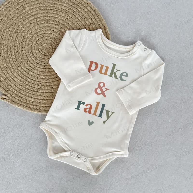 PUKE & RALLY Baby White Bodysuit - White - 18-24M - image 1