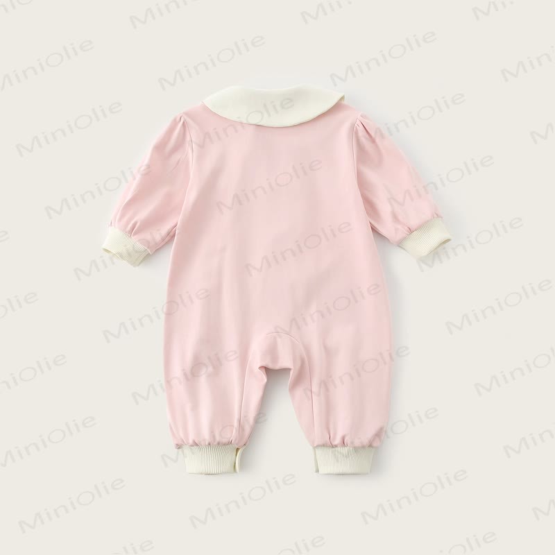 ONE TWO THREE Baby Rabbit Pink Romper - image 3