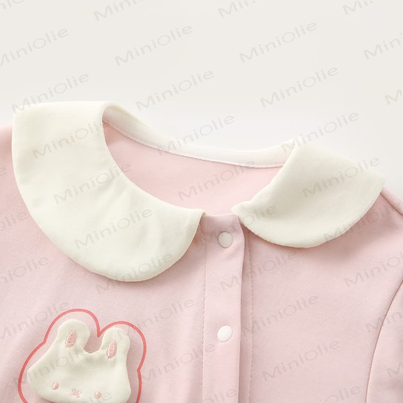 ONE TWO THREE Baby Rabbit Pink Romper - image 4