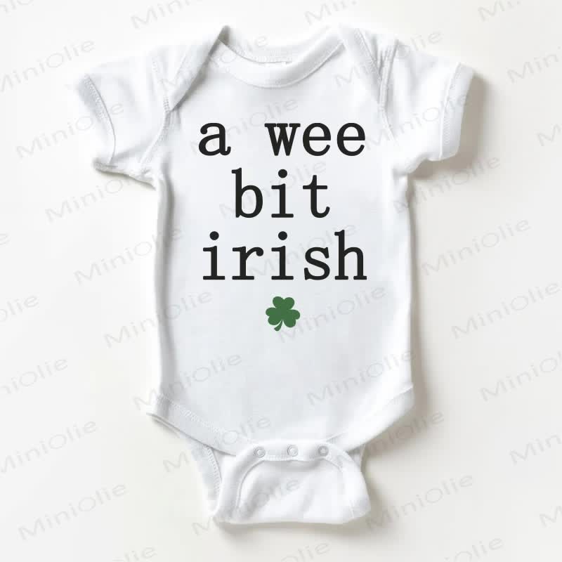 A WEE BIT IRISH Baby White Bodysuit - White - 18-24M - image 1