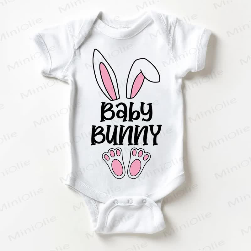 BABY BUNNY Baby White Cute Bodysuit - White - 18-24M - image 1
