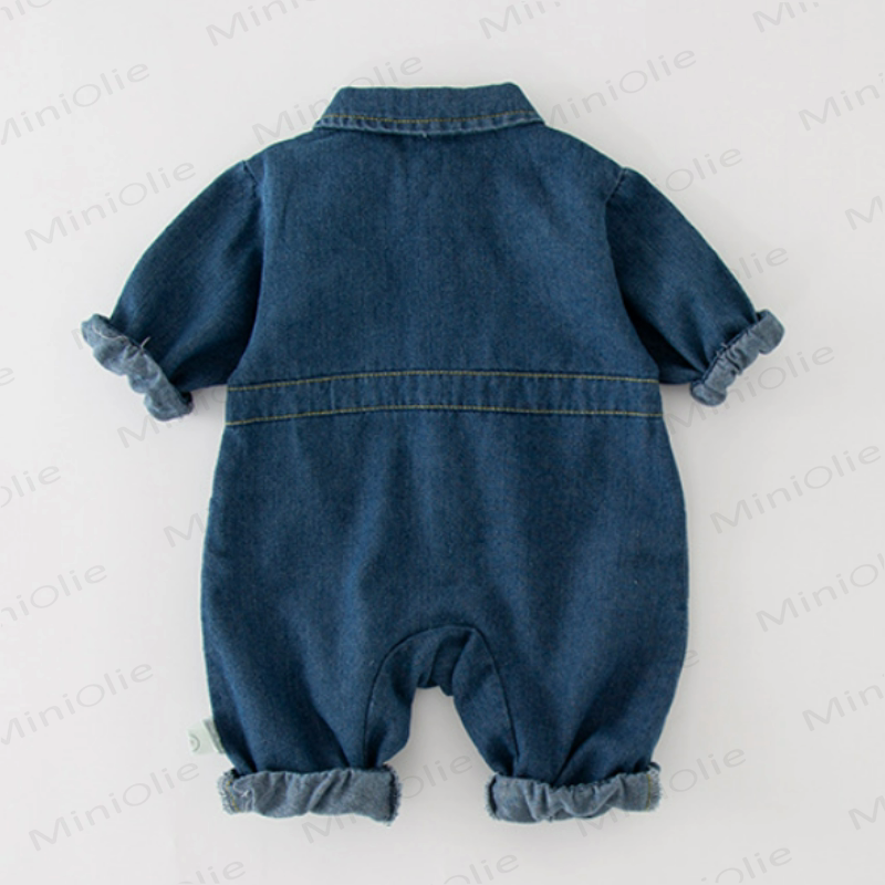 Baby Lovely Bear Polo Collar Romper - image 3