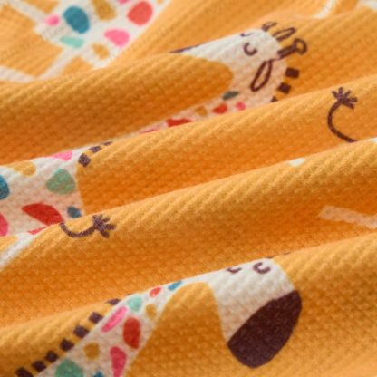 Baby Toddler Giraffe Waffle Sweatshirt 2-piece Set - image 6