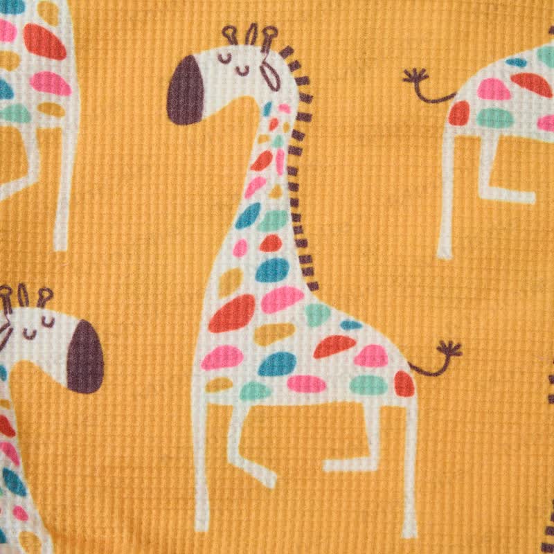 Baby Toddler Giraffe Waffle Sweatshirt 2-piece Set - image 5