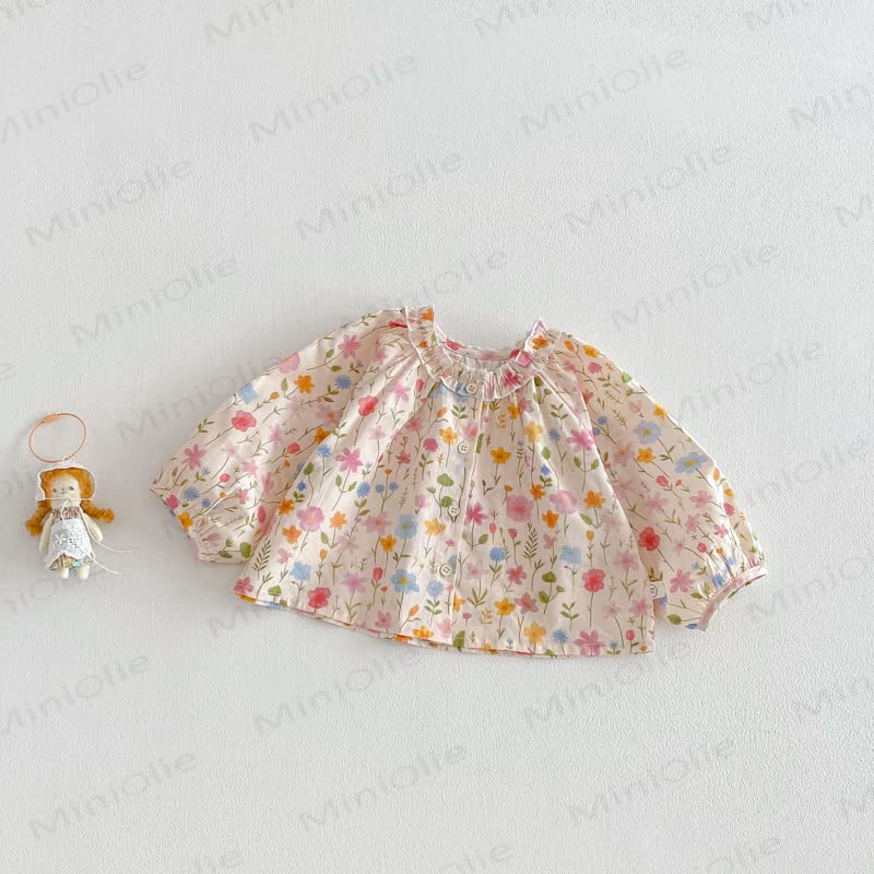 Baby Toddler Rabbit/Flower/Bow Shirt - Flower - 5-7T - image 4