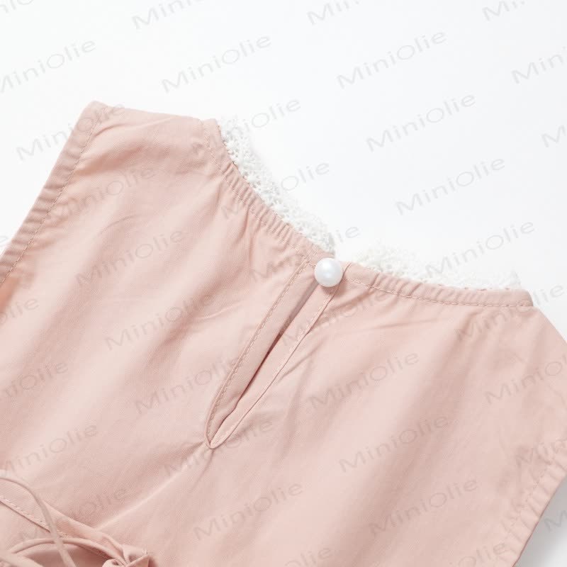 Toddler Kid Girl Pink Lace Flower 2-piece Set - image 10