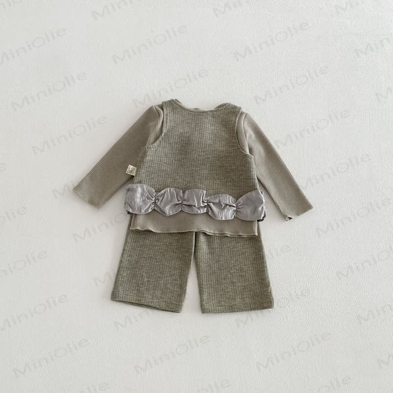 Baby Toddler Girl Solid Color Lace Tank Top & Pants/Top - image 5