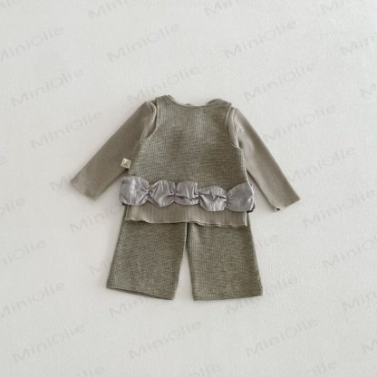 Baby Toddler Girl Solid Color Lace Tank Top & Pants/Top - image 5