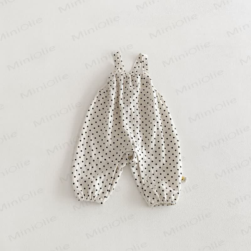 Baby Toddler Girl Dot Overalls/Solid Color Top - White Dot Overalls - 2-3T - image 5