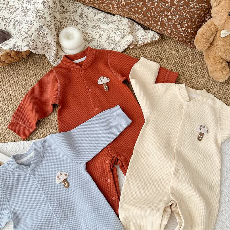  Baby Waffle Mushroom Romper - image 7