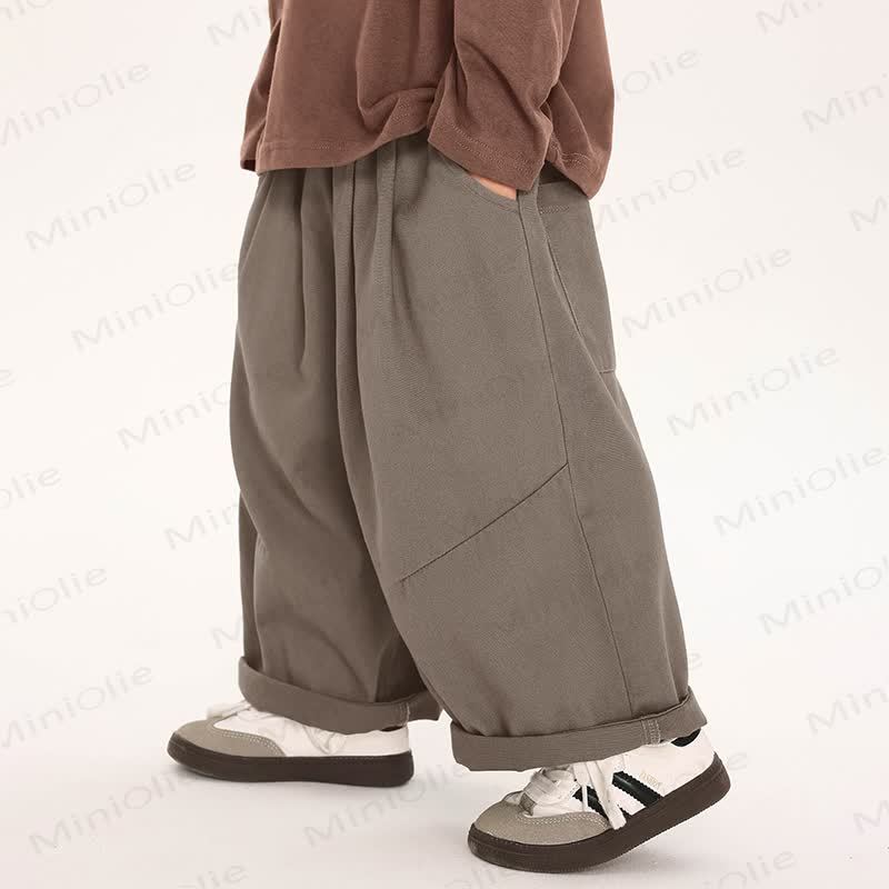 Toddler Kid Boy Solid Color Straight Pants  - image 5