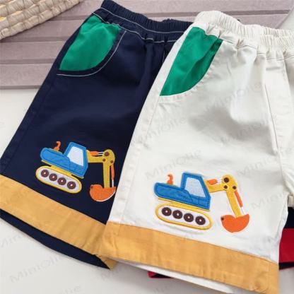 Toddler Kid Car Stripe Pocket Shorts - image 5