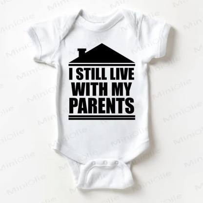 I STILL LIVE WITH MY PARENTS Baby House White Bodysuit - White - 18-24M - image 1