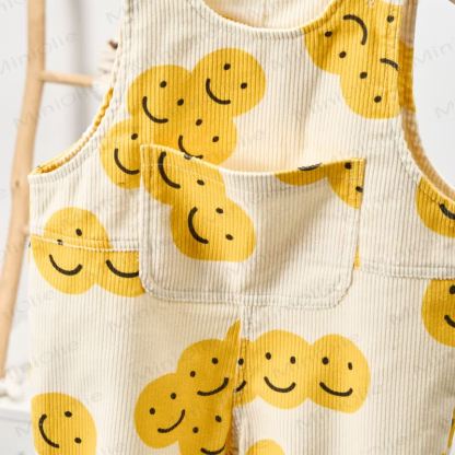 Baby Toddler Smiley Apricot Overalls - image 5