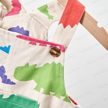 Baby Toddler Colorful Dinosaurs Overalls - image 5