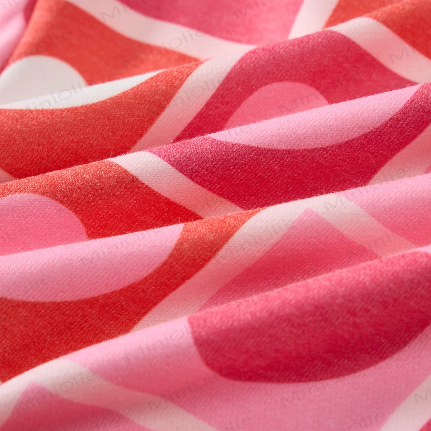 Baby Gradient Checkered Hearts Sweatshirt 2-piece Pink Set - image 5