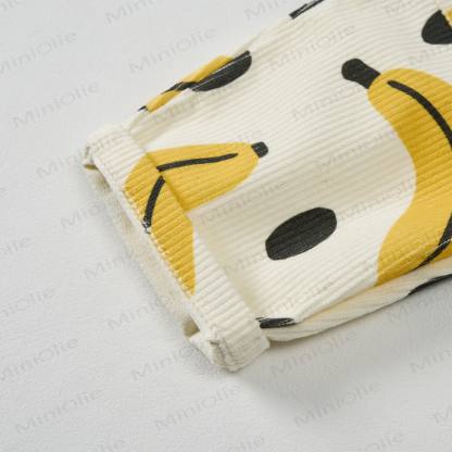 Baby Toddler Banana Polka Dot Corduroy Pants - image 4