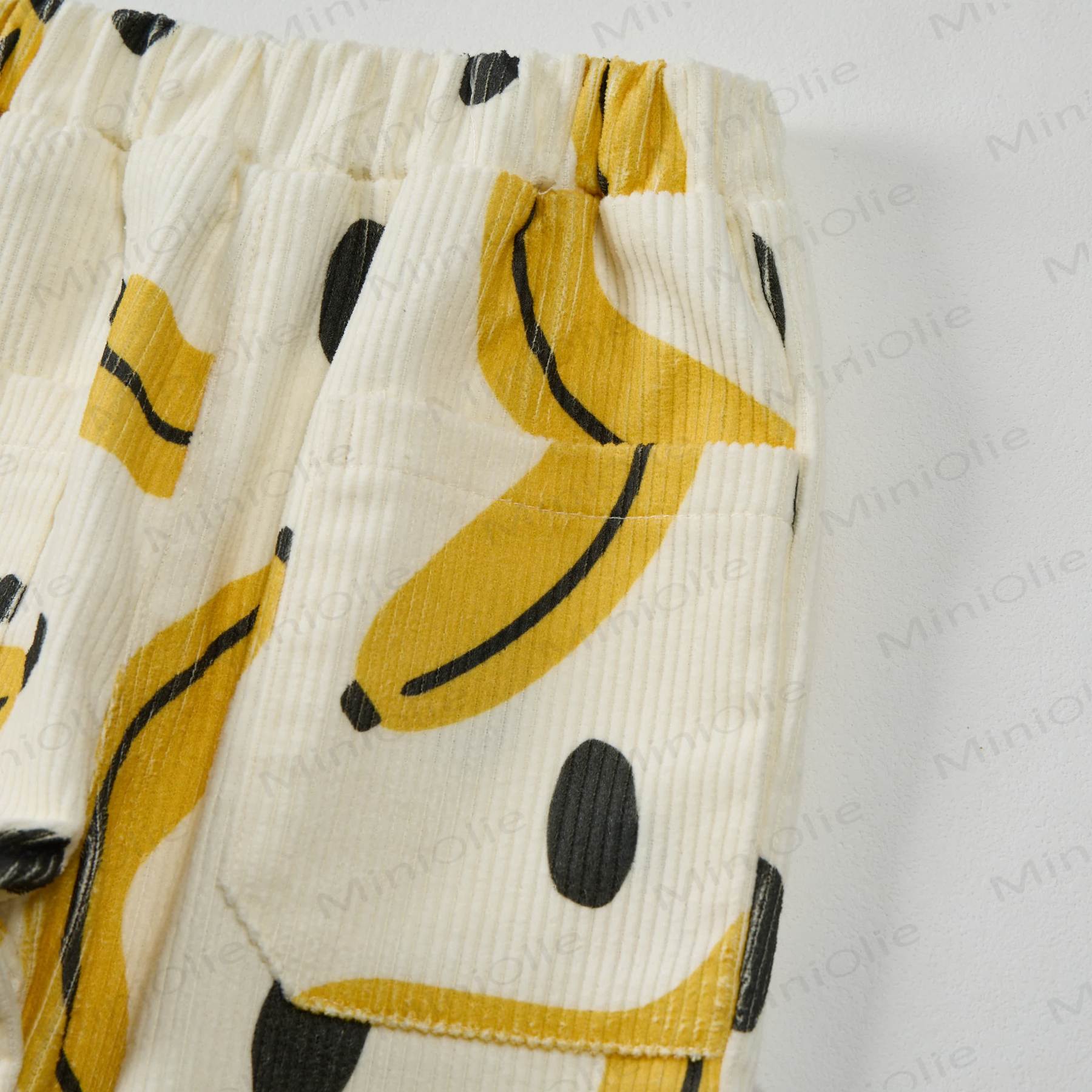 Baby Toddler Banana Polka Dot Corduroy Pants - image 3