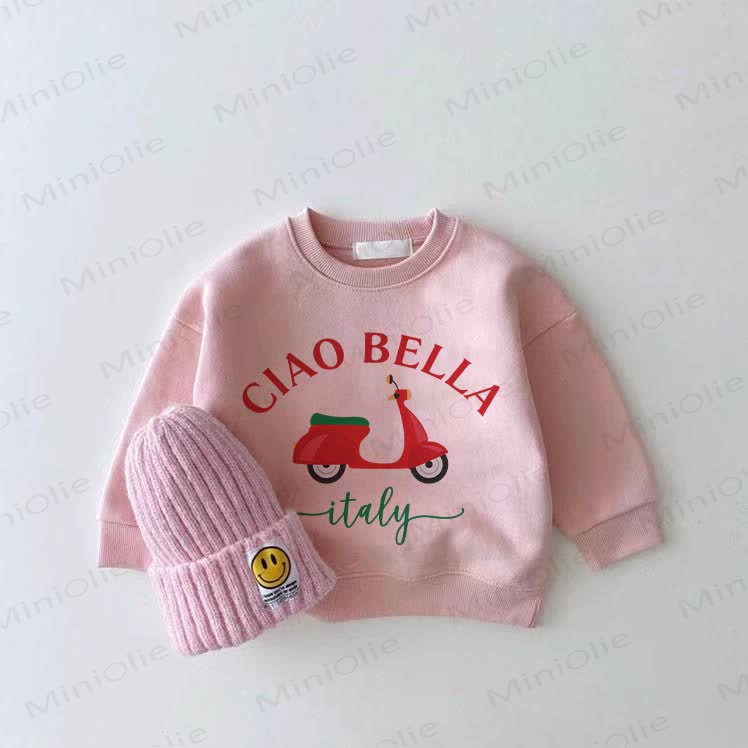 CIAO BELLA ITALY Baby Pink Sweatshirt - Pink - 2-3T - image 1