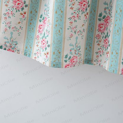 Baby Toddler Girl Pink Flower Stripe Lapel Dress  - image 8