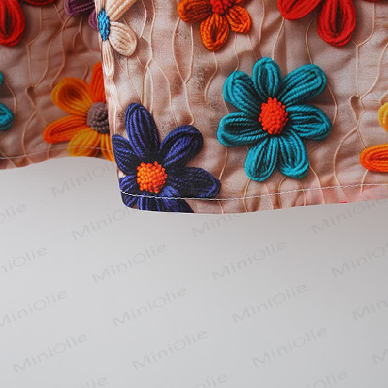 Baby Toddler Girl Red Flower Dress  - image 8