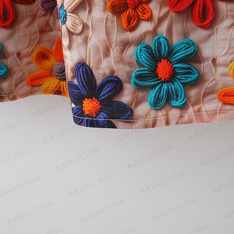 Baby Toddler Girl Red Flower Dress  - image 8