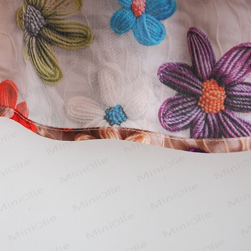 Baby Toddler Girl Red Flower Dress  - image 9