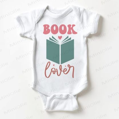 BOOK LOVER Baby White Bodysuit - White - 18-24M - image 1