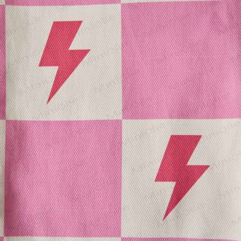 Baby Toddler Pink Checkerboard Lightning Overalls - image 5