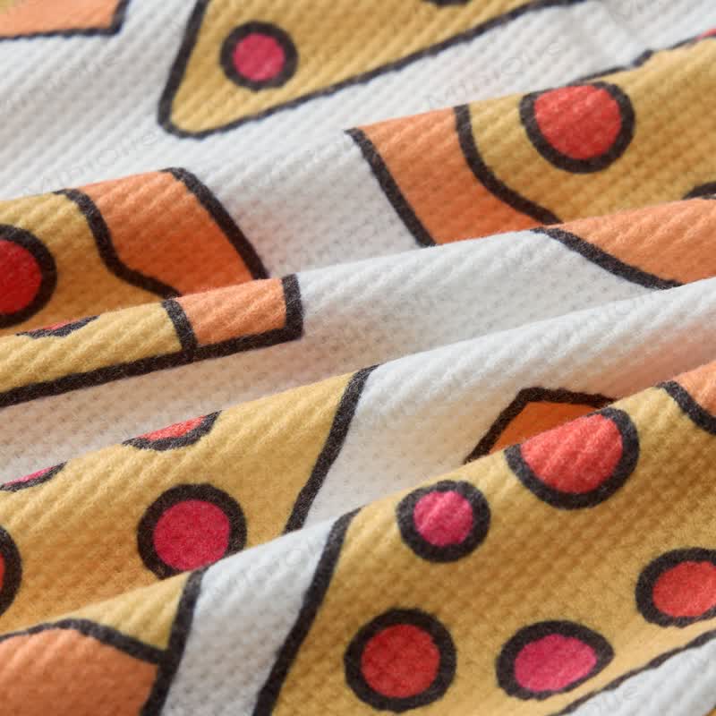 Baby Toddler Pizza Waffle 2-piece White Set - image 7