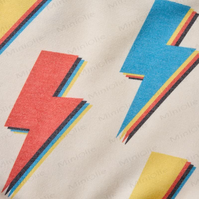 Baby Toddler Colored Lightning Waffle 2-piece Beige Set - image 5