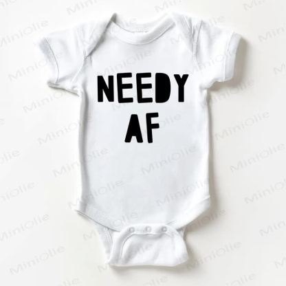 NEEDY AF Baby White Bodysuit - White - 18-24M - image 1