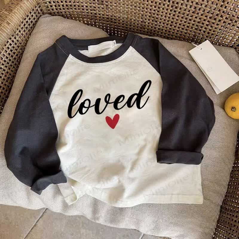 LOVED Baby Dark Gray Raglan Top - Drak Gray - 2-3T - image 1