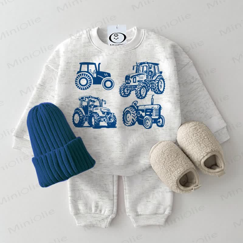 Baby Car 2-piece Light Grey Set - Light Grey - 2-3T - image 1
