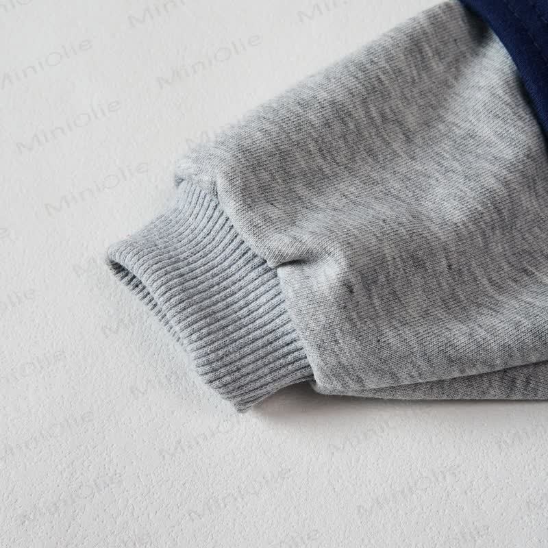 I LOVE MY GIGI Baby Toddler Dark Blue Color Block Romper - image 2