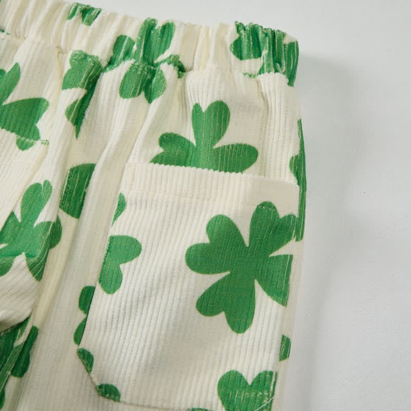 Baby Toddler Beige Clover Cord Pants - image 4