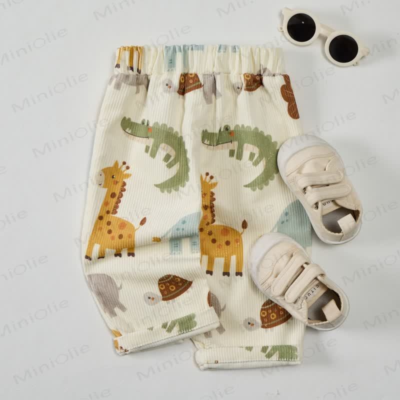 Baby Toddler Beige Zoo Cord Pants - image 3