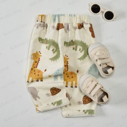Baby Toddler Beige Zoo Cord Pants - image 3